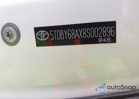 2008 Toyota Sequoia Limited 5.7L V8 из США, поврежденный, VIN 5TDBY68AX8S002896